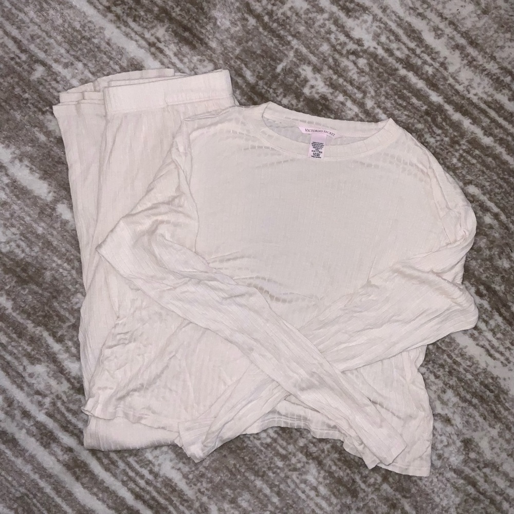Victoria's Secret Cream Pajama Set
